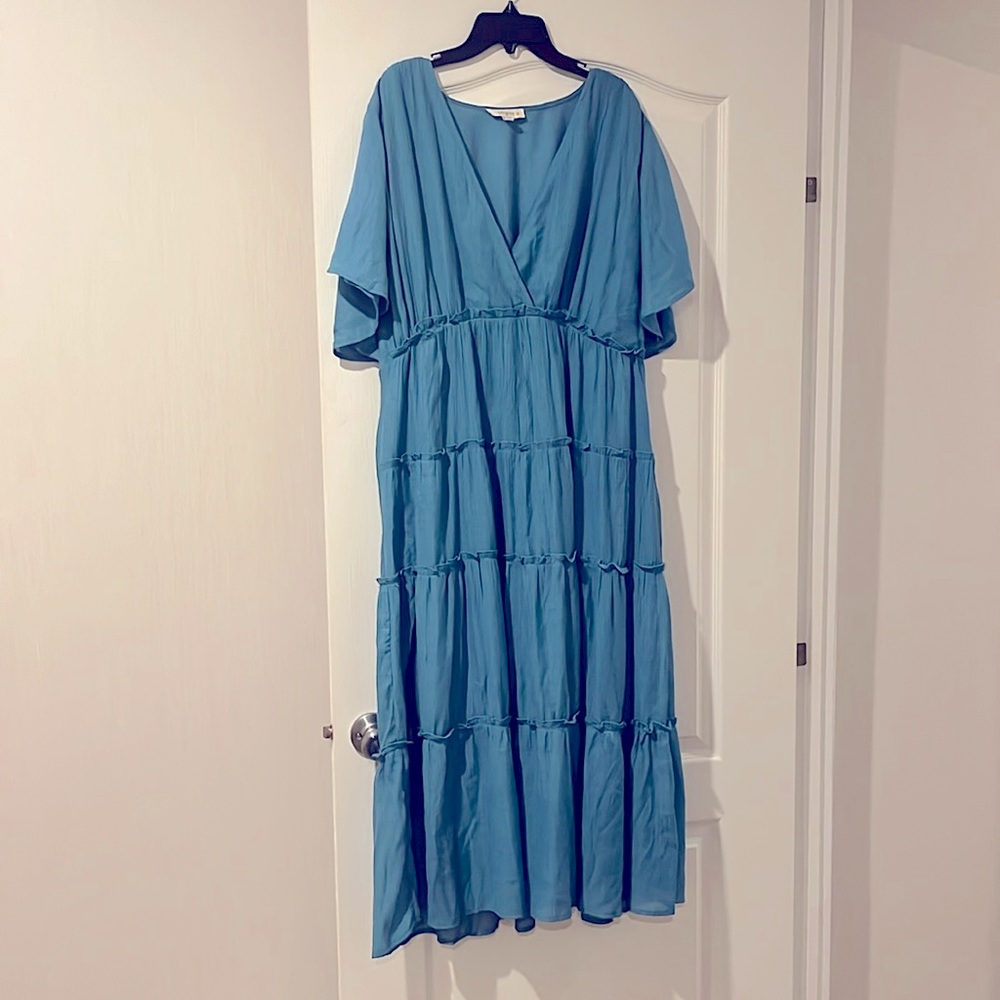 Umgee Blue Midi Dress
